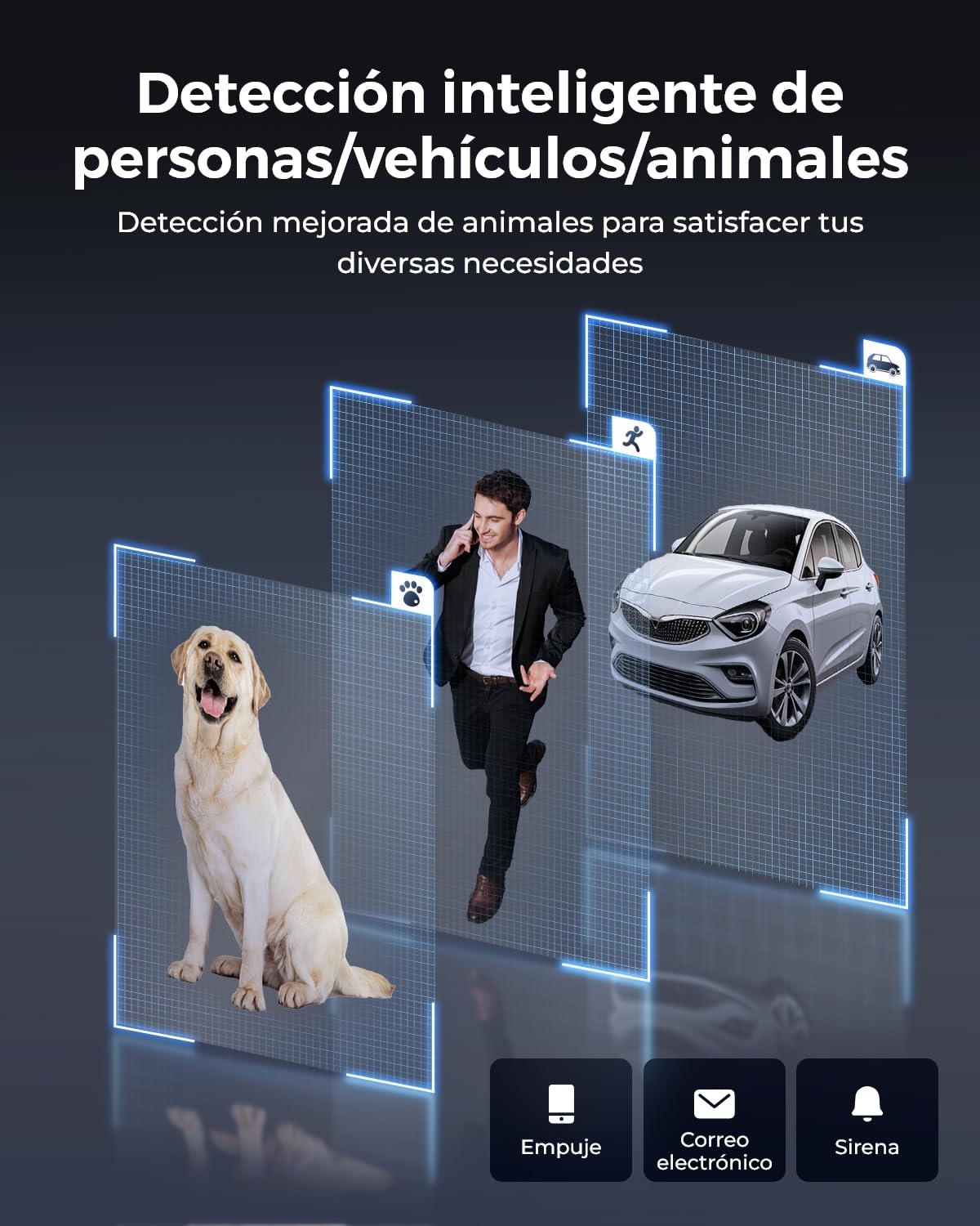 Reolink PoE 4K Cámara Vigilancia Exterior PTZ, 5X Zoom Óptico 3D, RLC-823S1 | 360°/90° Pan & Tilt, Auto-Seguimiento, Audio Bidireccional, Detección Persona/Vehículo/Animale, Visión Nocturna a Color