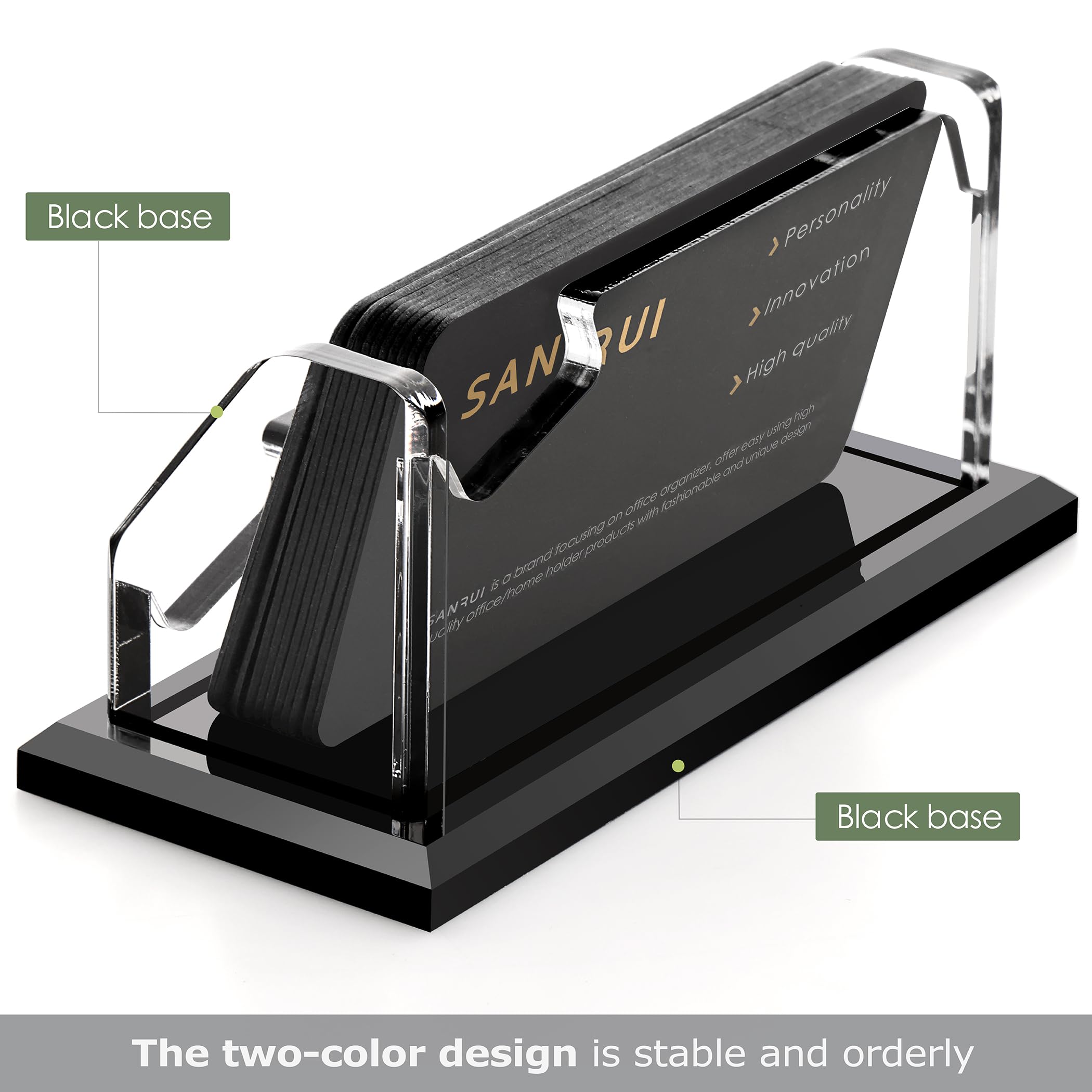 SANRUI Business Card Holder - 1 Slot Acrylic -3