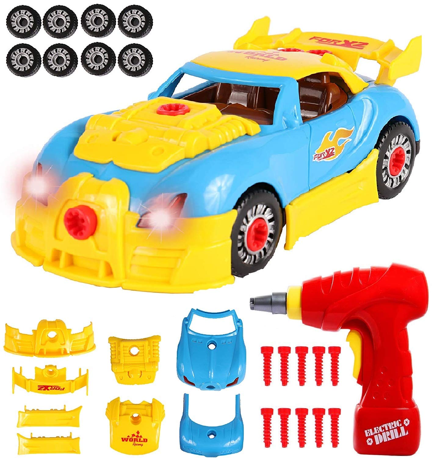 Buy MWG Exports Co TakeAPart Build Your Own Toy Cars Race Car with