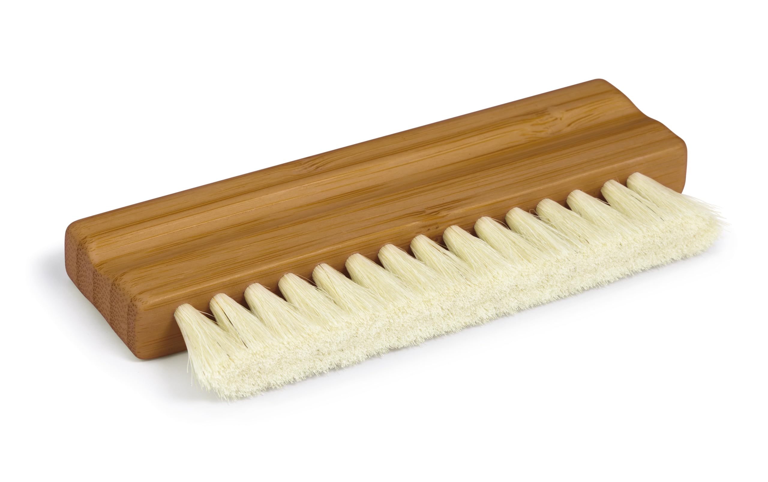 Dynavox Vinyl Record Brush ZB110 - Goat Hair Bristles for Gentle Cleaning - Sustainable Bamboo Handle - Brown