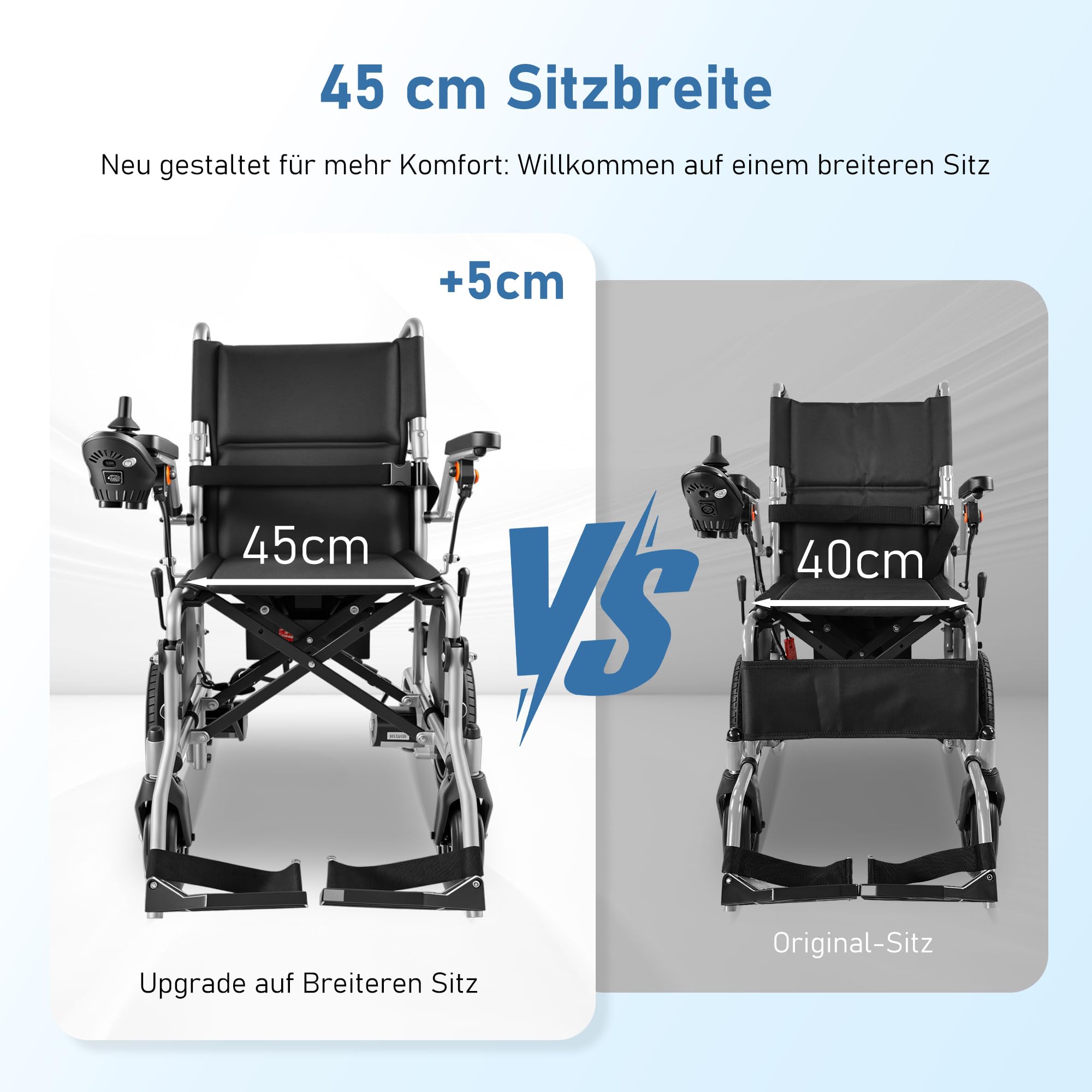 YF001 ZygenAir - Sillas de ruedas eléctricas para adultos, motor de 500 W, plegable, silla de ruedas ligera, capacidad de carga de 150 kg, alcance de 24 km, fácil de plegar y transportar para personas