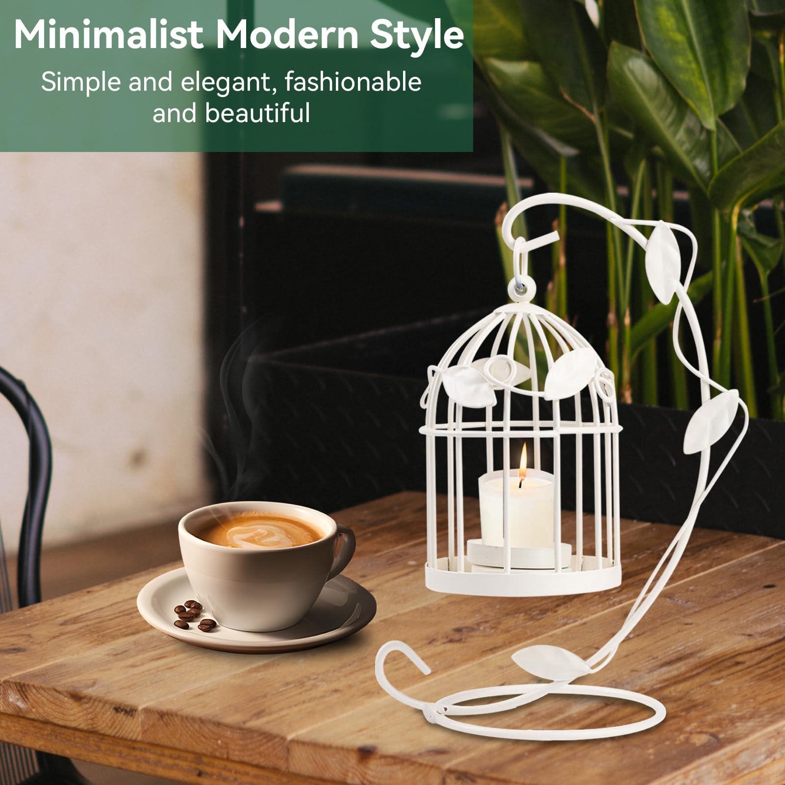 Vintage Bird Cage Lantern Candle Holder - Hollow Out Iron Tealight Holder For Weddings & Home Decor