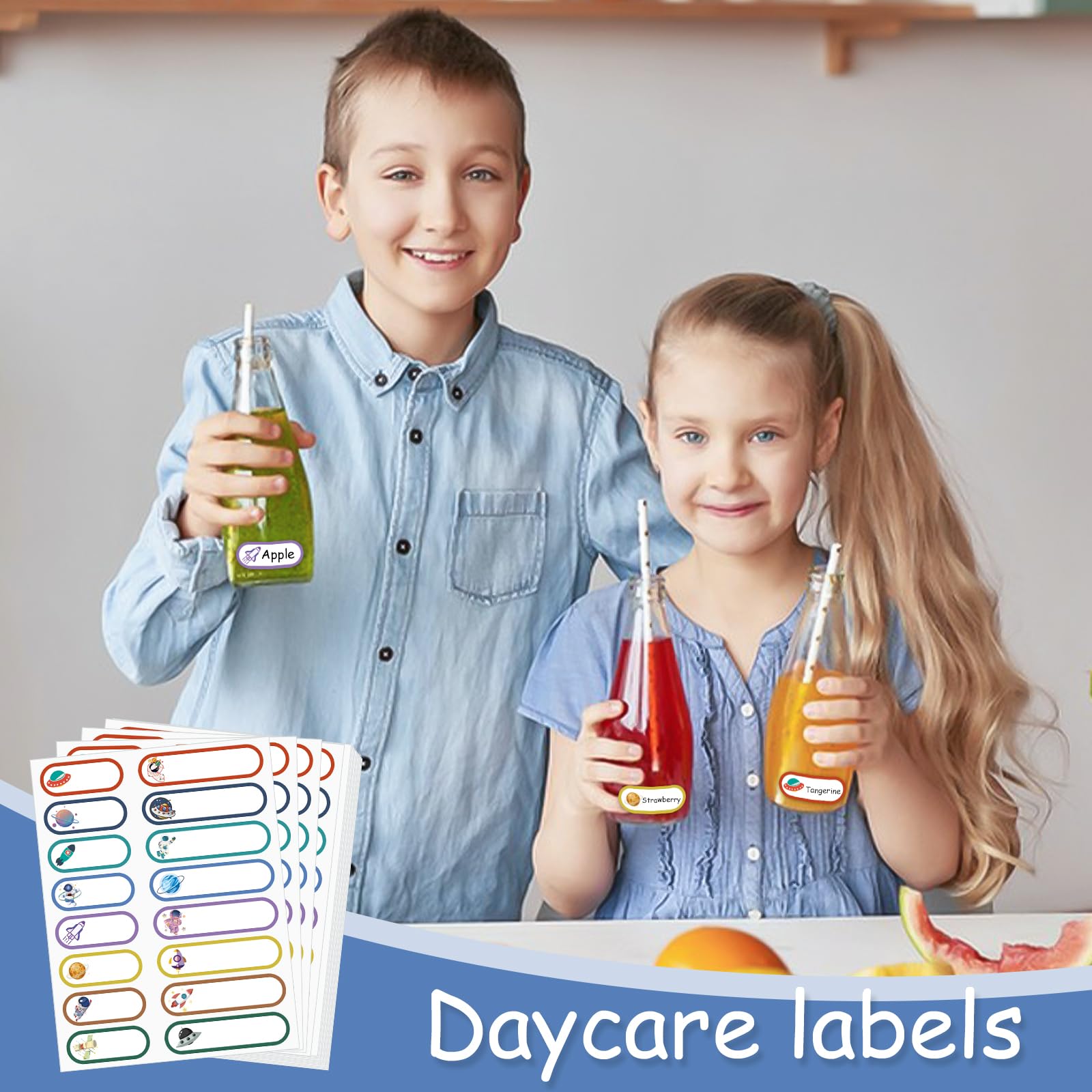 480 Pcs Waterproof Name Labels for Daycare, Self-Laminating, Kids view 5