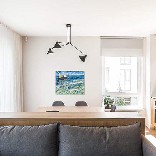 Miniatura 1088 de A&T ARTWORK The Starry Night de Vincent Van Gogh. Tamaño del marco: 36 x 30 pulgadas, tamaño de la imagen: 30 x 24 pulgadas, reproducciones clásicas