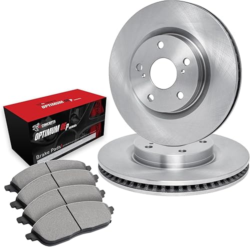 R1 Concepts Kit Frenos y Rotores Delanteros Pastillas de Freno Delantero Rotores y Pastillas de Freno Optimum OEp Pastillas y Rotores de Freno