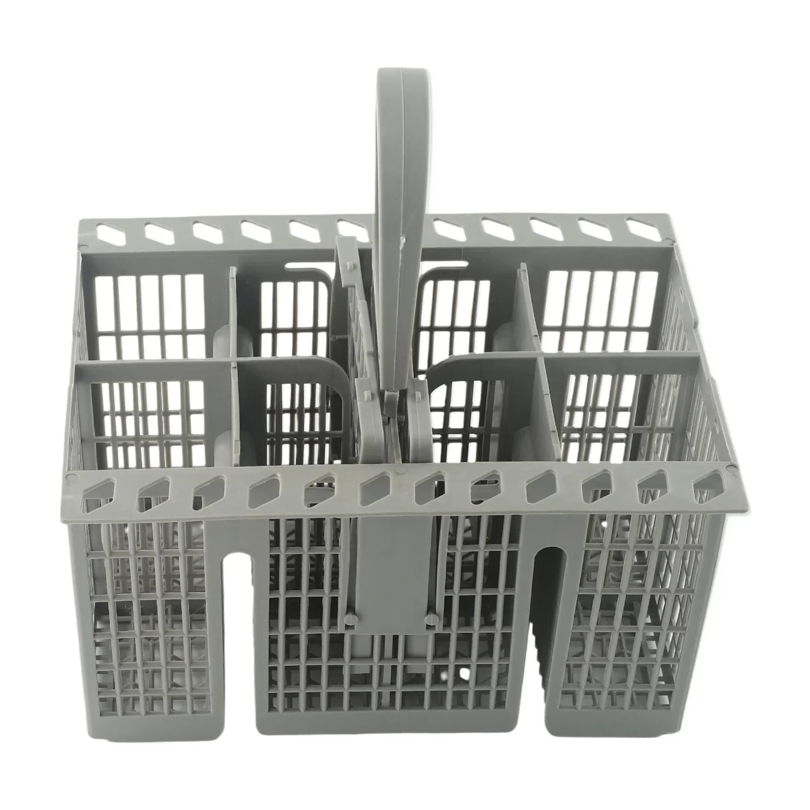 Compatible con cesta for cubiertos desmontable Hotpoint C00257140 | Caddy de plástico dividido desmontable con asa de transporte.
