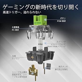 Amazon.co.jp: ZIPFORCE ワイヤレス 2.4GHz/USB-C/BT5.0 メカニカル