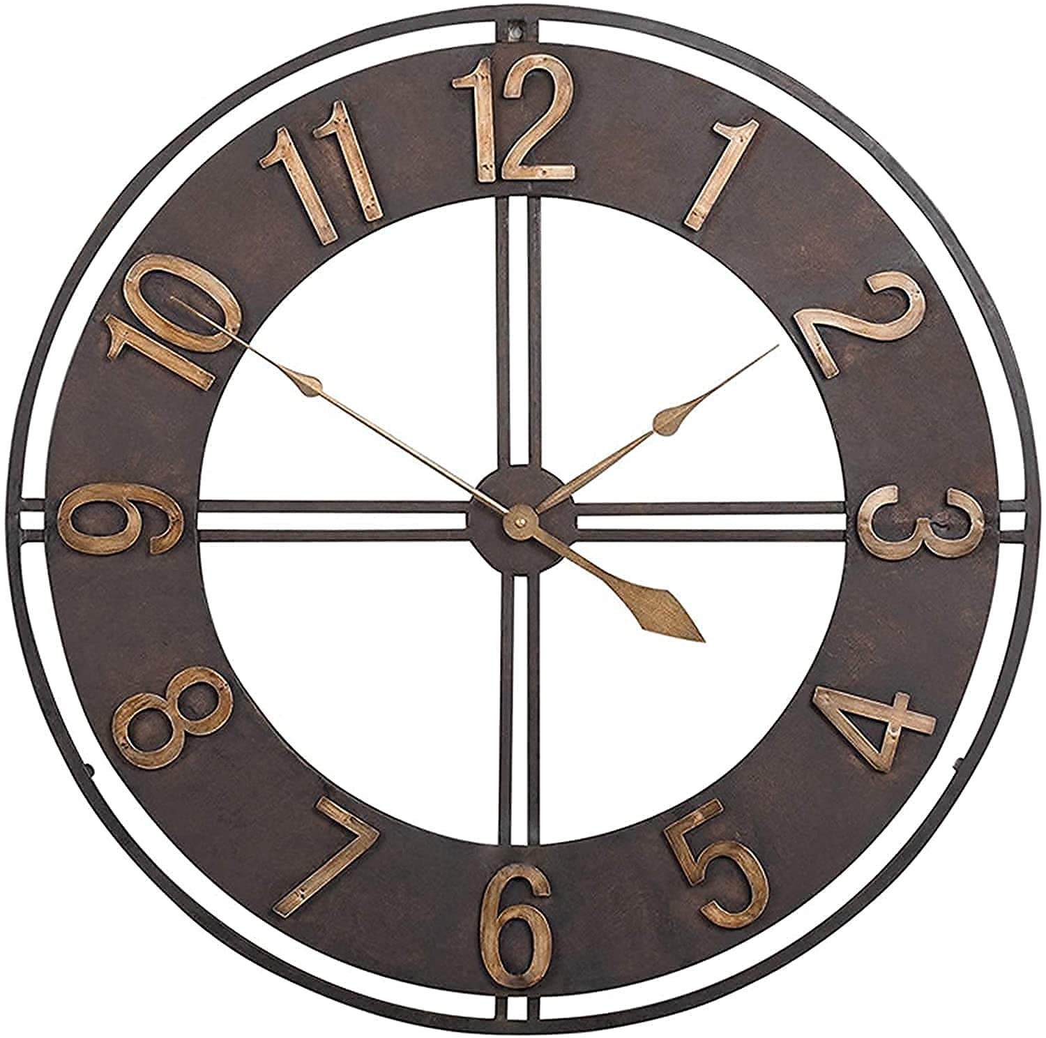 Horloge extérieure étanche en métal forgé pour un jardin élégant