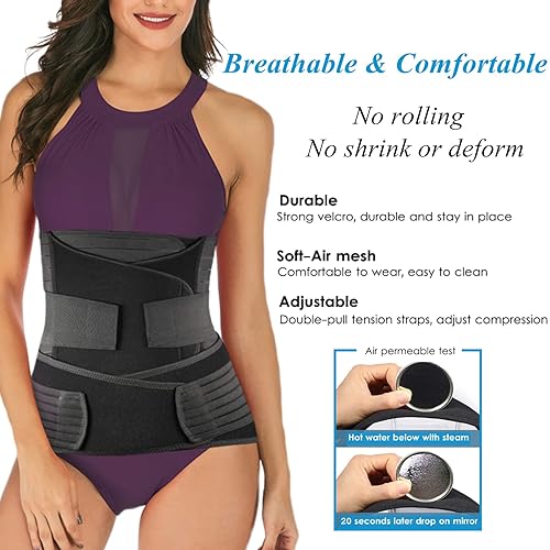 Miniatura 4 de Fajas posparto para recuperación posparto para posparto y recuperación natural del parto, fajas postparto para recuperación posparto (tamaño grande,
