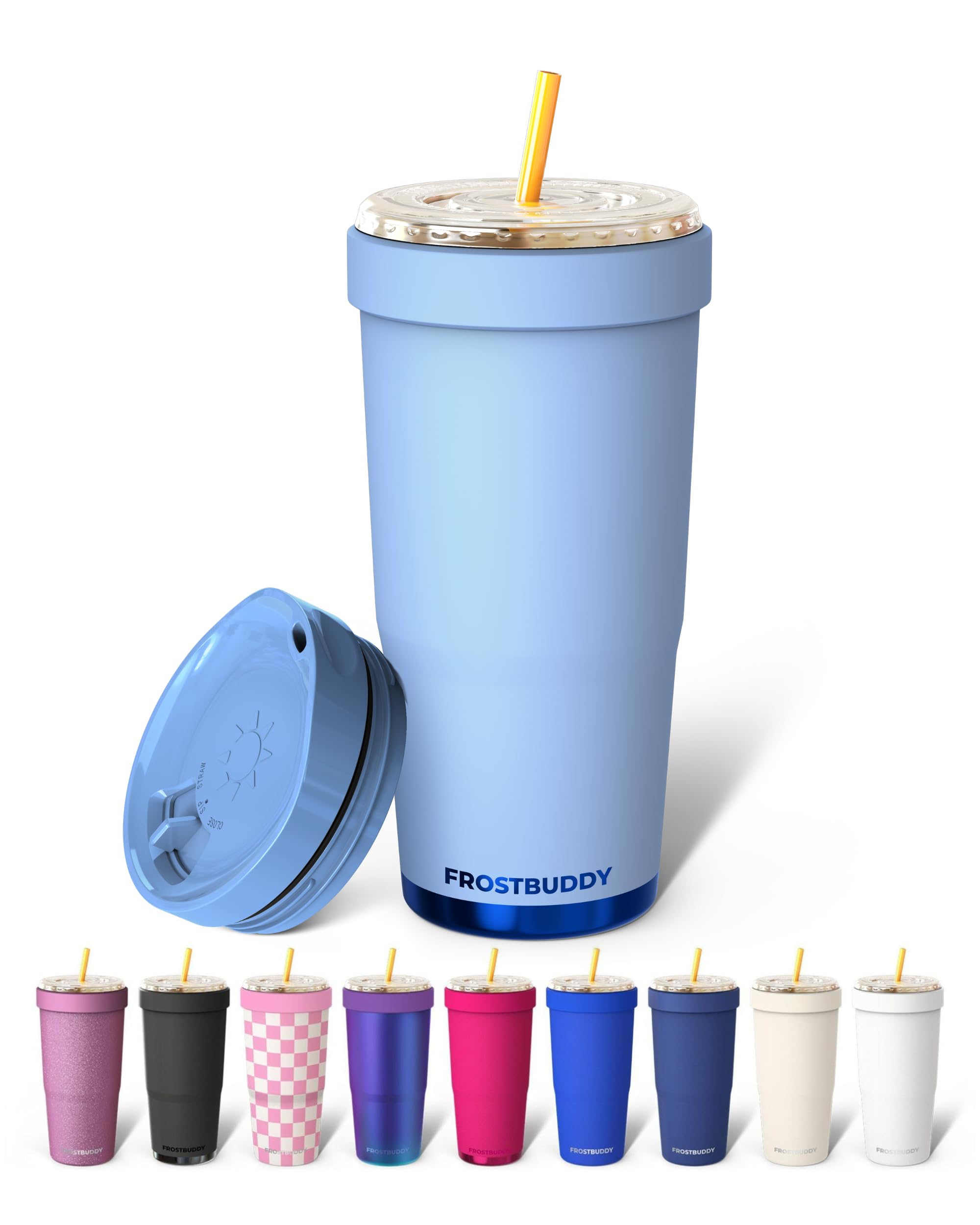 Frost Buddy Togo Buddy 30oz Tumbler - Stainless Steel (Baby Blue - Rub) โ image 1