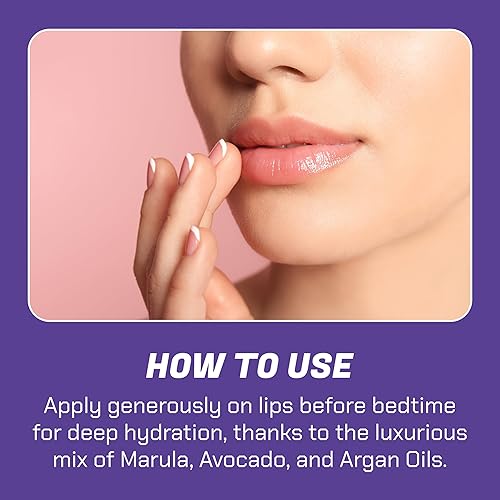 Miniatura 5 de NOW BEAUTY Sweet Dreams - Máscara de labios para dormir, máscara de labios durante la noche, bálsamo labial orgánico e hidratante, hidratación, rica