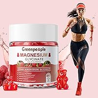 Vista 8 de GREENPEOPLE Magnesium Glycinate Gummies 400mg - Sugar Free Magnesium Supplement with Magnesio Citrate, Vitamin D, and B6 for Calm Support & Sleep