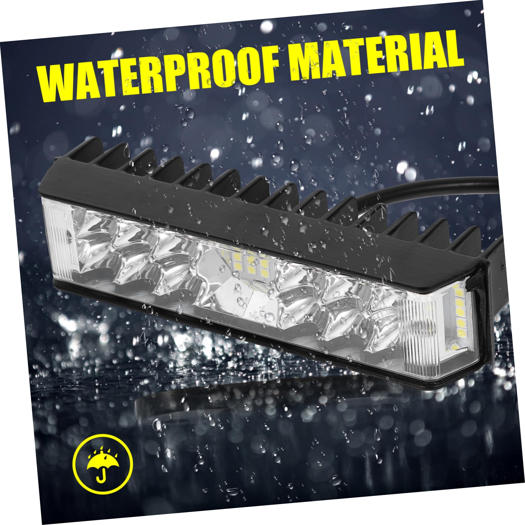 1Paio Luci LED per Professionali Lampade Anteriori per Illuminazione per Guida Notturna e Off Road Facile Installazione