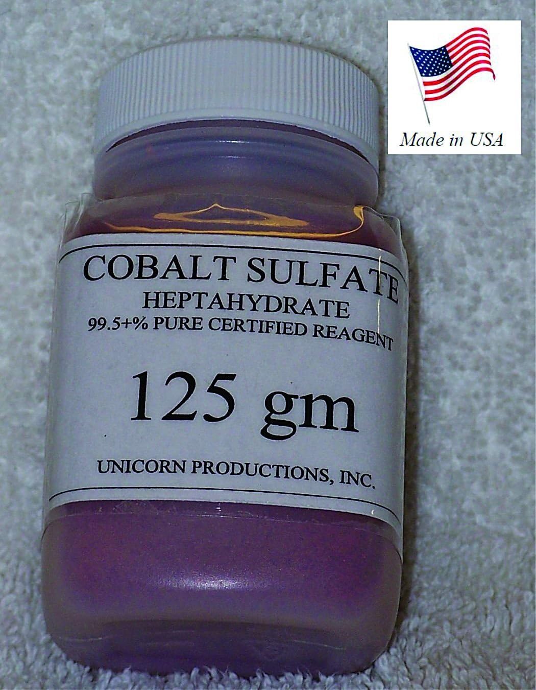 Cobalt Sulfate - Heptahydrate 99.5+% Reagent - Certified - 125 gm