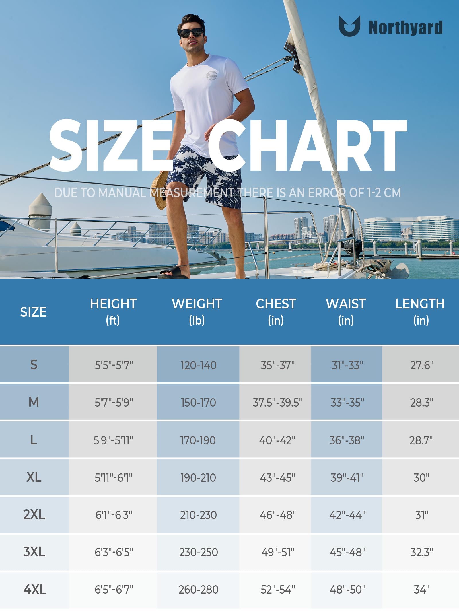 NORTHYARD Camiseta de natación para hombre, protección solar UPF 50+, de secado rápido, manga corta, protección solar, playa, natación acuática