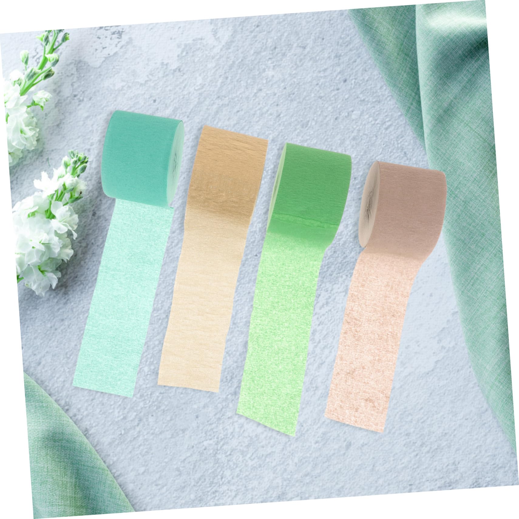 SEWACC 32rouleaux Papier Crêpe Pour Décorations De Fête Anniversaire Accessoires Pour Mariage Et Événements Thématiques