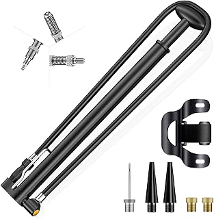 KingBao Fahrradpumpe Mini, Tragbare Luftpumpe Fahrrad Standpumpe, Hoher Druck Fahrradluftpumpe für Presta & Schrader Alle ...