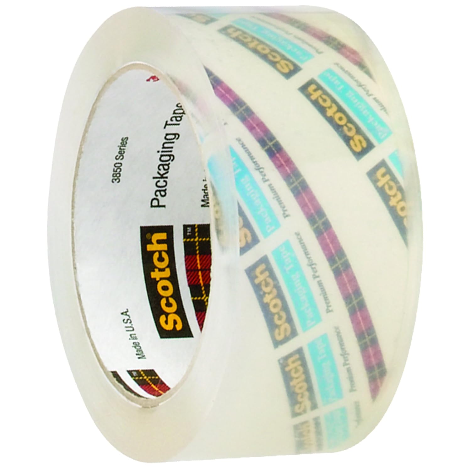 Scotch 3850 Crystal Clear Packing Tape, 2 Inch x 55 Yards