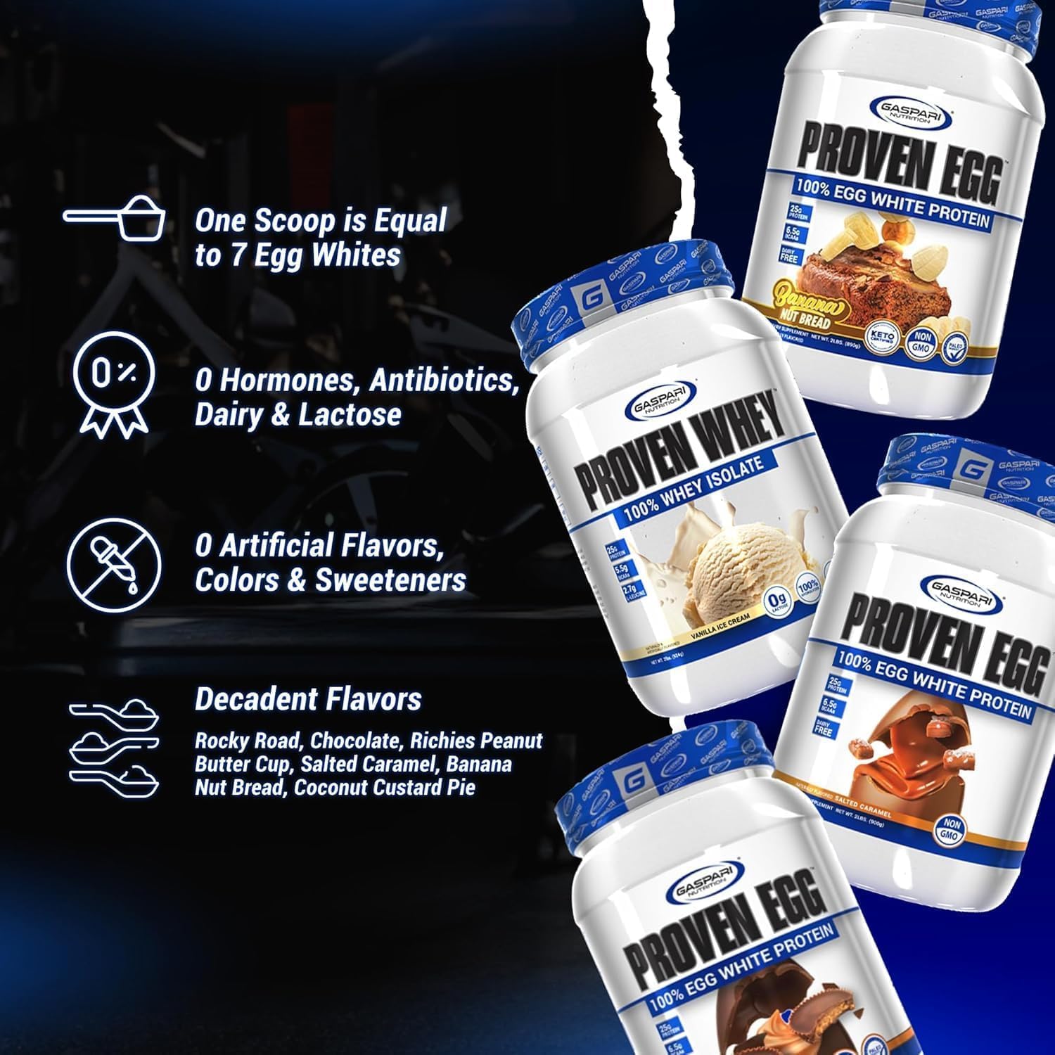 Gaspari Nutrition Proven Egg White Protein Powder, 25g Unflavored Protein Powder, 100% Egg White Protein, Dairy Free, Keto Friendly, Lactose Free, Soy Free (1lb, Unflavored) — Amazon image 8
