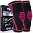 Knee Brace for Pain Relief - 2 Pack Knee Compression Sleeves for Men and Women - Support for Weightlifting, Gym, Workout, Volleyball - Meniscus Tear, ACL, Arthritis (Pink, Medium)