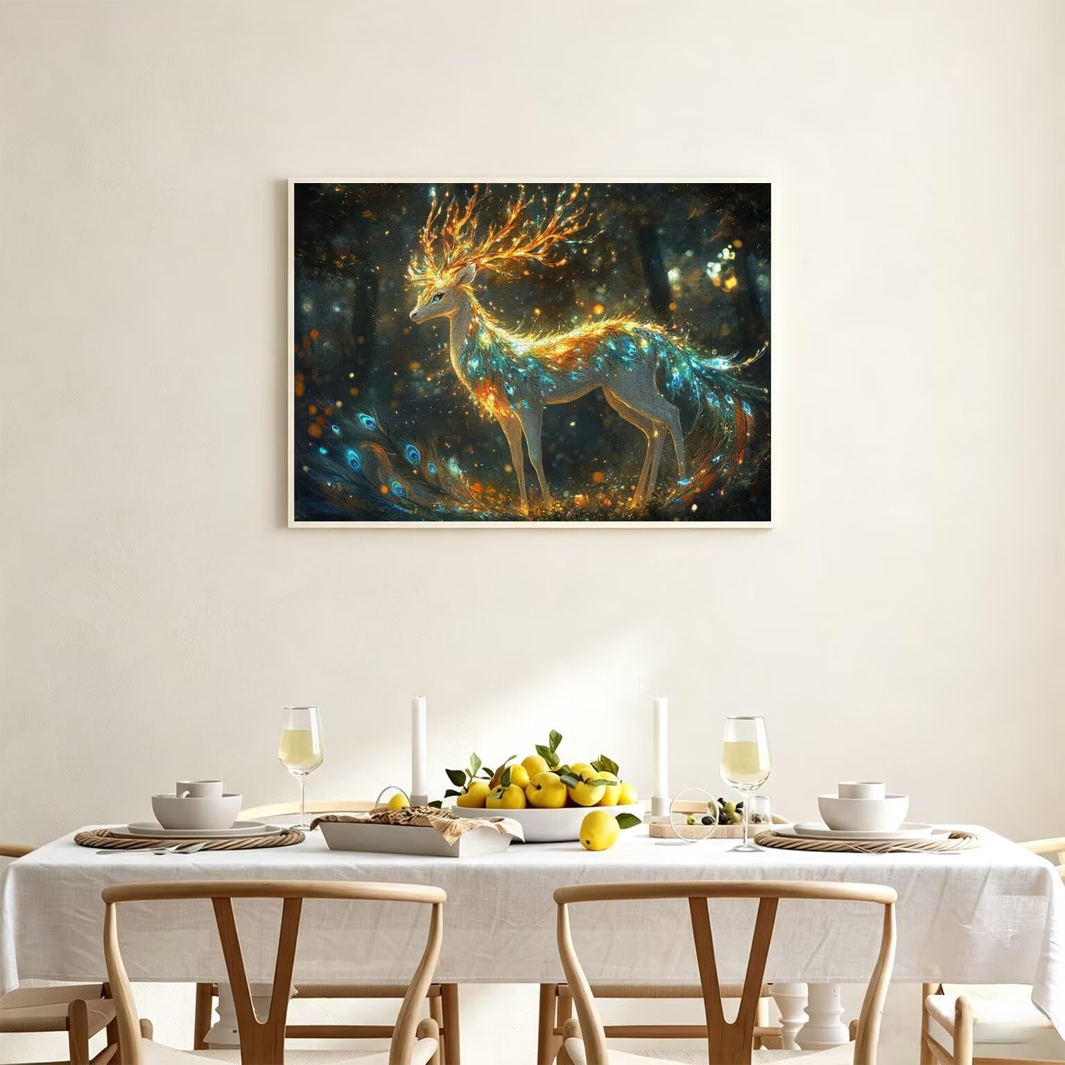 Puzzle 6000 Pieces Le cerf Puzzle Adulte 179x105cm, Plumes, n-423