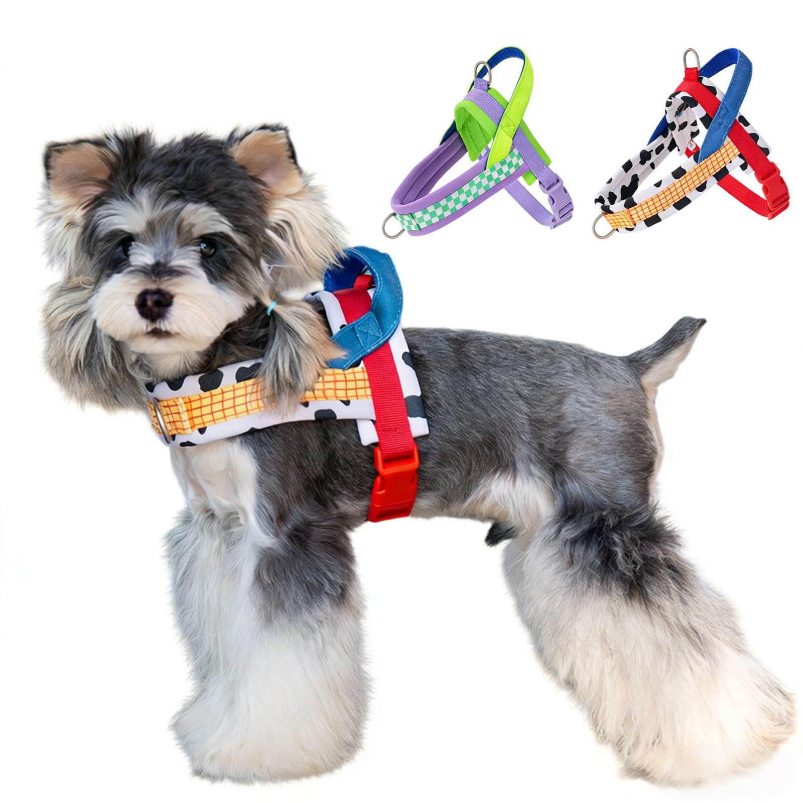 Anlitent Anti Pull Dog Harness for Small Medium Dogs, No Choke Vest with Top Handle, Easy Adjust Overhead Harnesses for French Bulldog Corgi Pug Beagle, Non Pull Pet Vest for Walking Hiking
