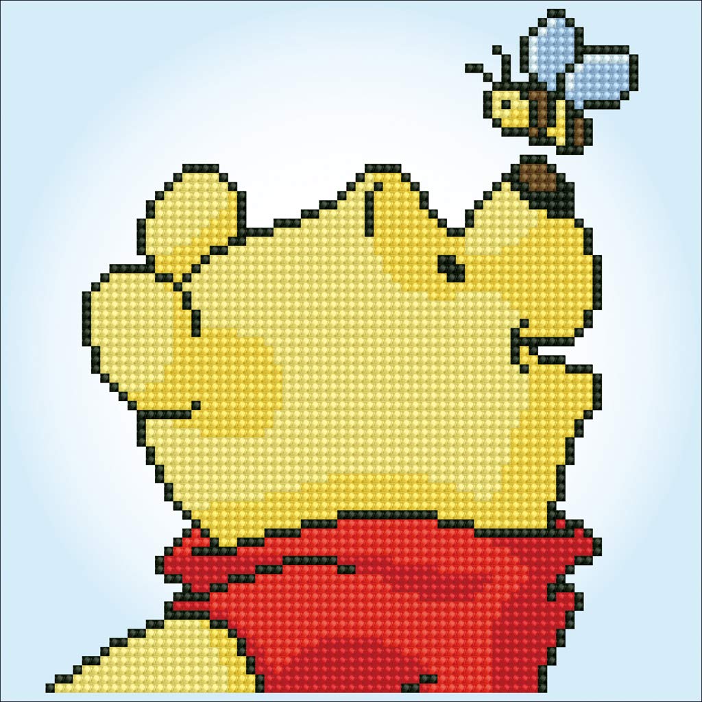 Vervaco Diamond Painting Kit Disney Pooh With Butterfly Multi 22 |  Desertcart Seychelles, image size:1024x1024
