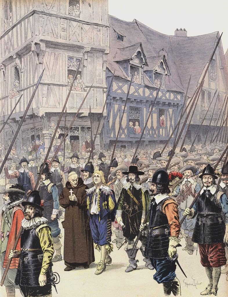 Tableau de maître Maurice Leloir Richelieu art mural de qualité - 5