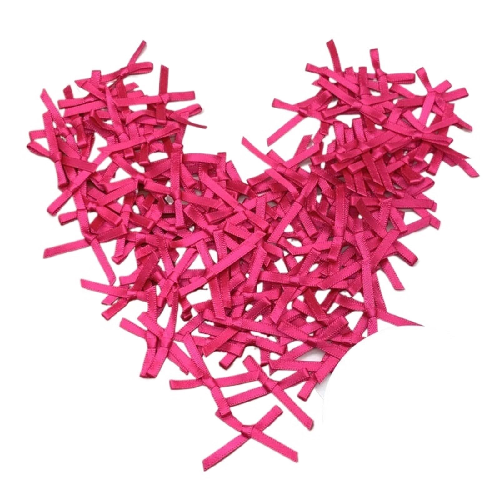 UJEDFHV Mini Bow Mini Satin Ribbon Bows Bow For Crafts Flower DIY for DIY Crafts(17rose,100Pcs)