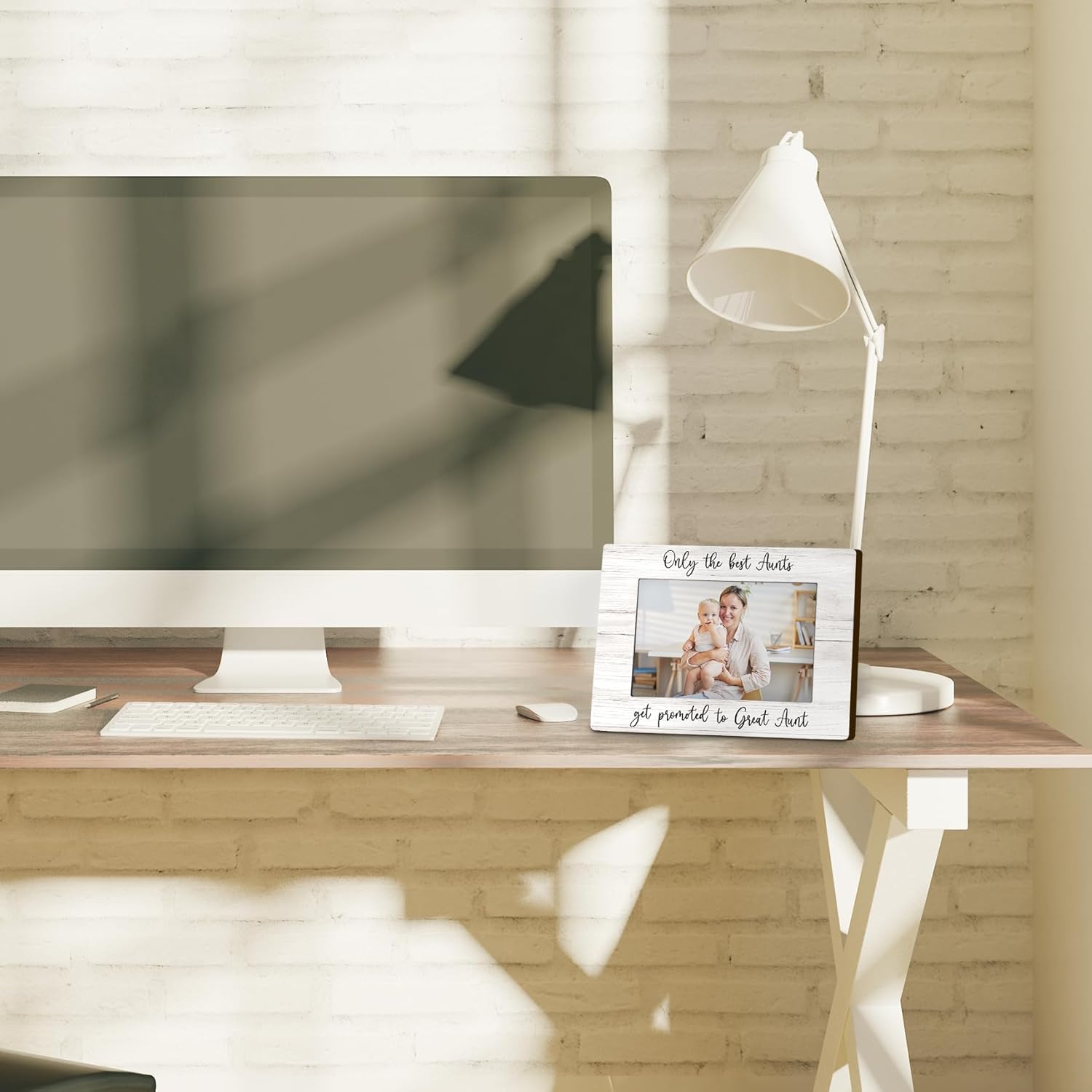 Aunt 4x6 Picture Frame, Pregnancy Announcement for Aunt Photo Frame, Gifts for Great Aunt, Only the Best Aunts Get Promoted to Great Aunt Photo Frames for Desk Shelf Decor - Image 5