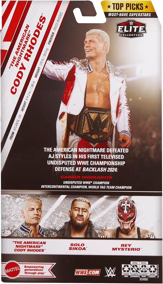 WWE Cody Rhodes (RWB) Elite Top Picks 2025 (Wave 4)