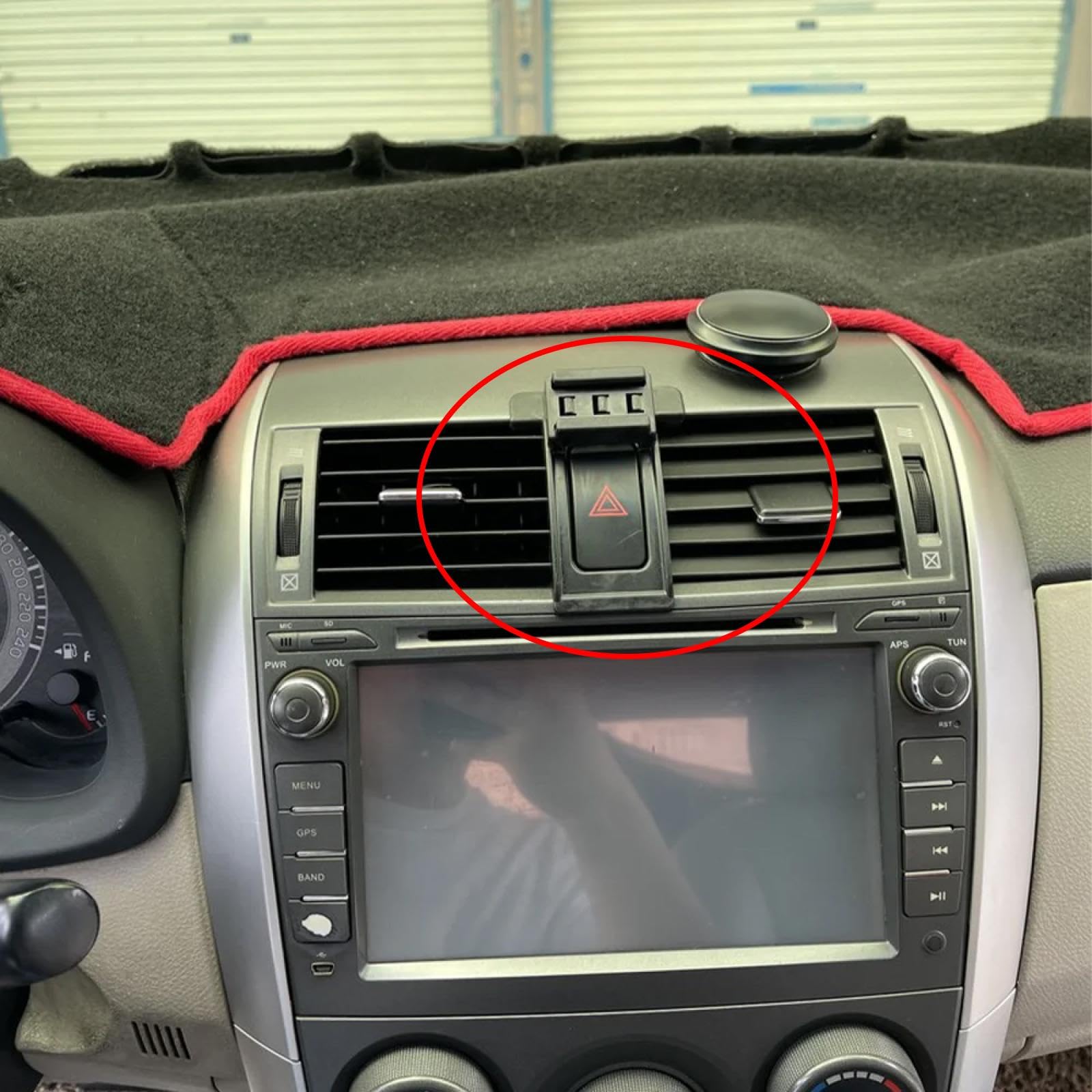 Soporte Móvil Coche para Toyota Corolla E140 E150 Axio Fielder 2009-2013, Soporte para teléfono móvil de Coche con Clip para Rejilla de ventilación del Aire Acondicionado LHD
