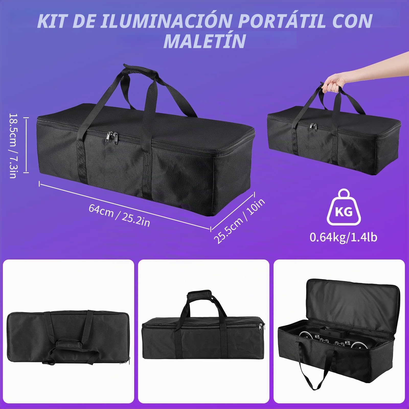 Luz De Fiesta 7 En 1 Para Discoteca Luz De DJ, Luz De Fiesta Con Trípode Telescópico Y Bolsa De Transporte, Luz Estroboscópica Con Control Remoto Para Navidad, Fiestas En Casa, Discotecas Y Halloween