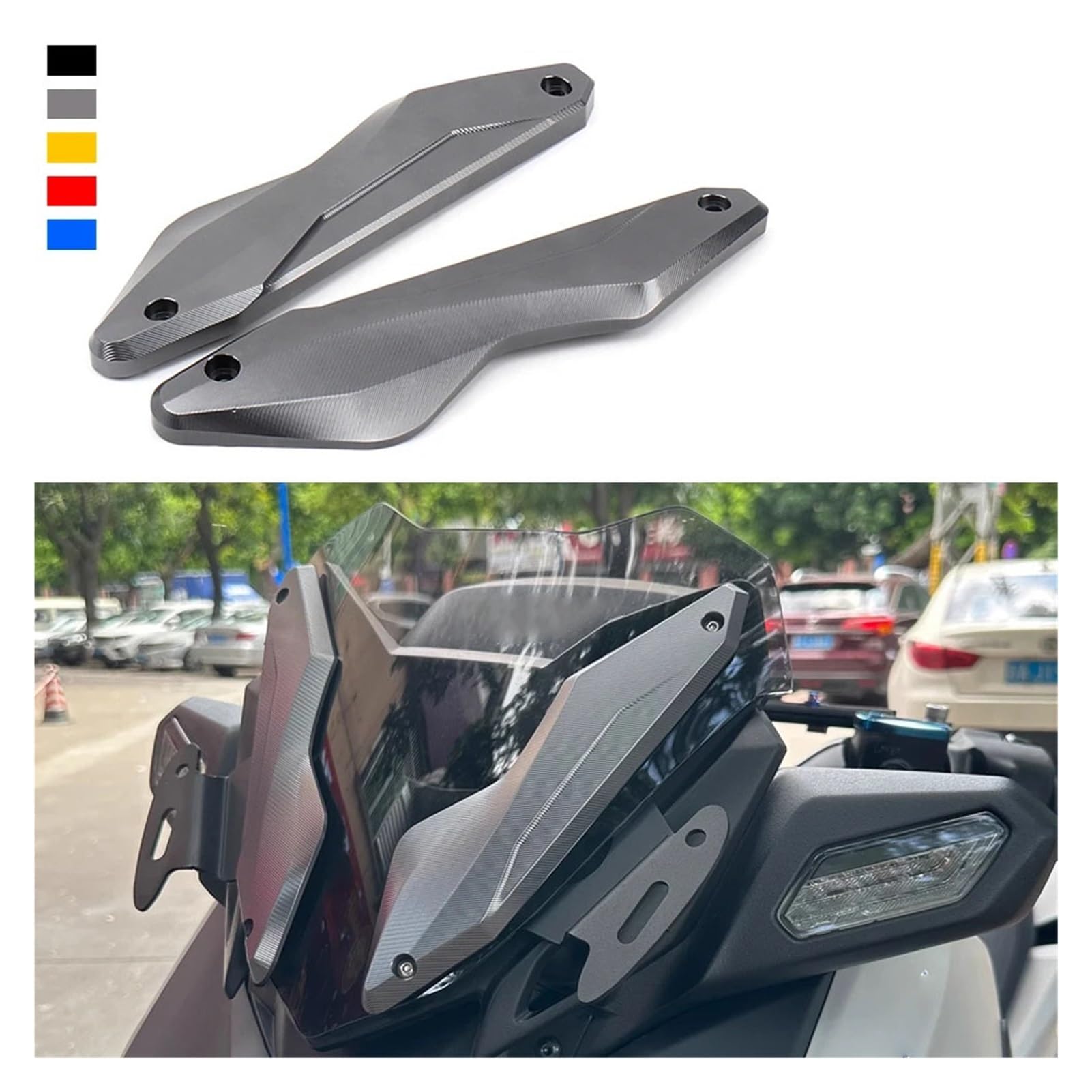 Stabilizzatore Sterzo Per Yamaha XMAX300 2017-2023 - Kit CNC In Alluminio, Ammortizzatore Regolabile - Foto 8