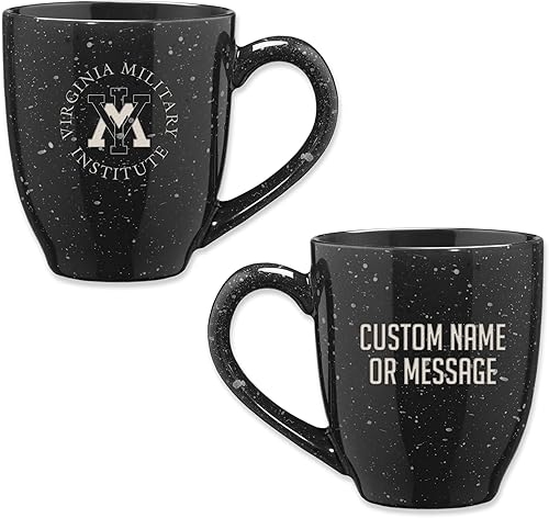 Miniatura 83 de Rico Industries NCAA UCLA Bruins Royal Blue - Taza de café de cerámica moteada grabada con láser de 16 onzas