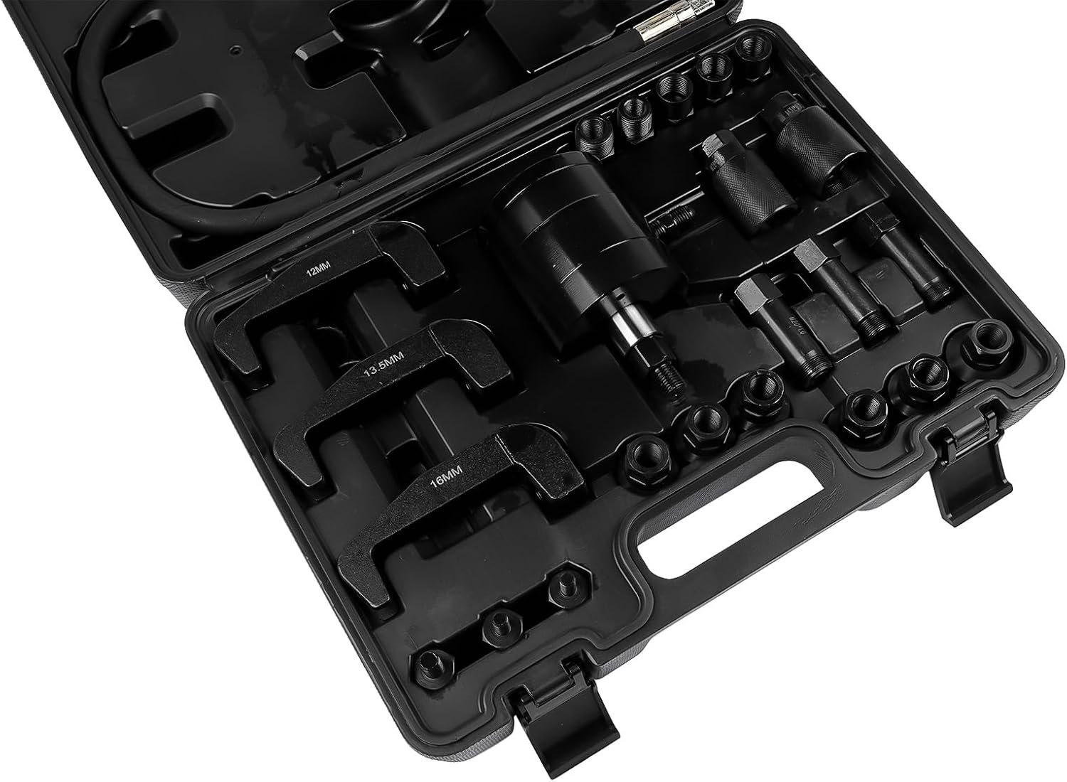 24pcs Professional Pneumatic Diesel Injector Puller Air Vibration Injector Removal Tool Kit Set Replacement for Common Rail Injectors that Have Solenoid or Screw Connections