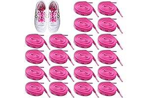 Pink Ribbon Shoelaces for Breast Cancer Awareness