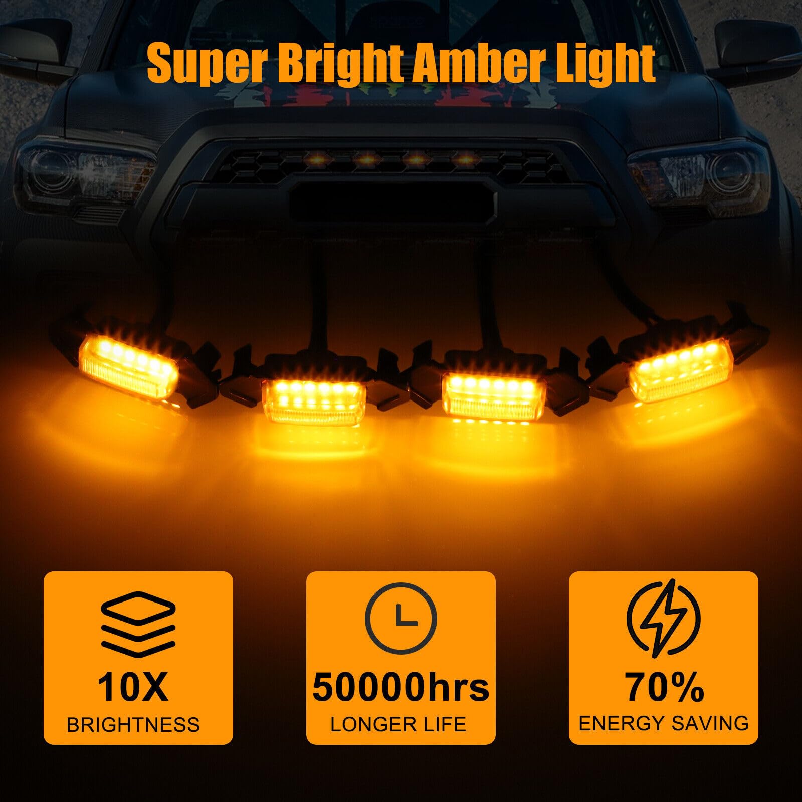 ヤリスクロス　　フロントグリル　 LEDマーカー付き　加工品 71UIn83w3kL.jpg_BO30,255,255,