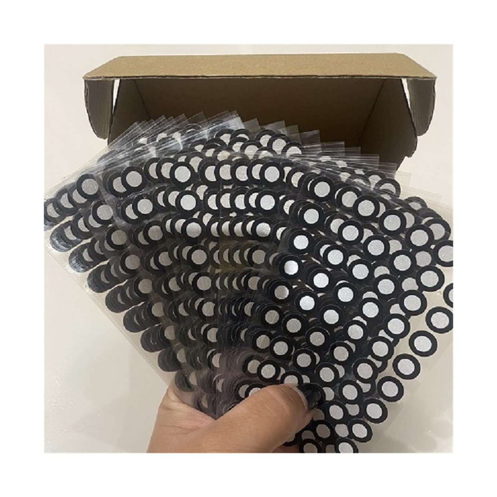 Punkty Skanowania 3D, 1000 punktów fotogrametria wysoki odblaskowy znacznik punktowy skaner 3D punkt docelowy konfigurowalna pasta kodująca(12x19mm)