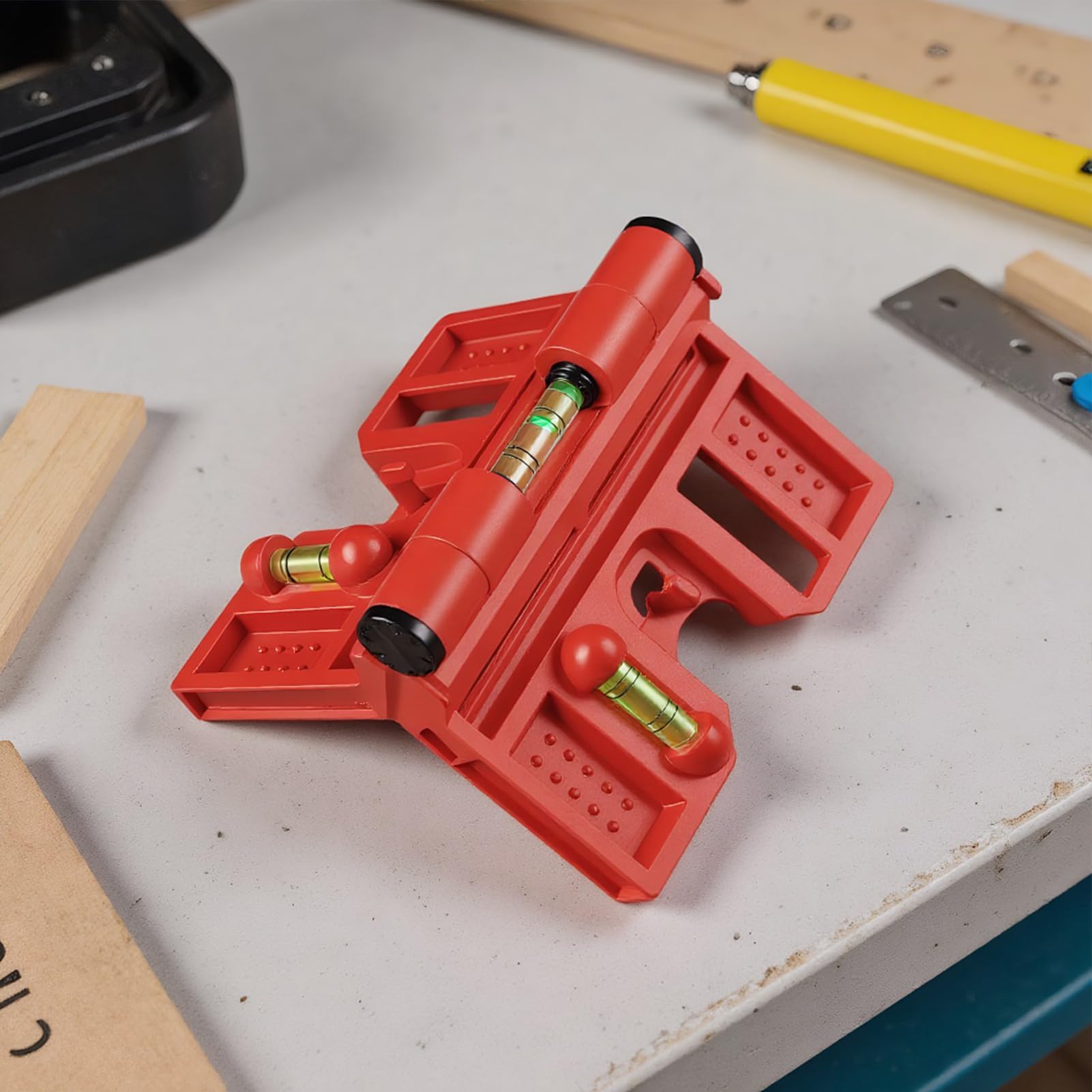 Livella magnetica pieghevole regolabile per recinzione, strumento di livellamento per pali di recinzione, installazione di porte, soffitti, costruzioni, mobili, pavimenti, riparazione fissaggio