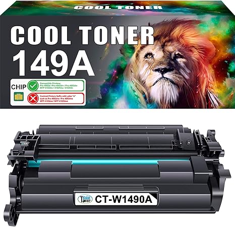 Cartouche Gaz LeciRoba W1490X Cartouche De Toner Pour HP 149A W1490A Et HP 149X W1490X - Utilisation Avec Imprimantes Laser Pro 4002D 4002DW 4002DN Et MFP 4102FDW 4102FDN 4102DW (1-Noir Cartouche Hp