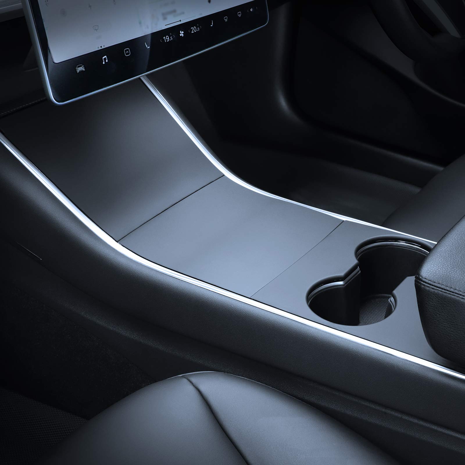 Buy Motrobe Tesla Model Y Model 3 Center Console Panel Cover Matte