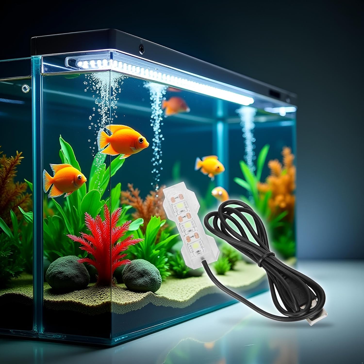 Rzcin 2Pcs Blue Light Small Aquarium Led Light - Image 3