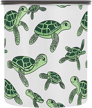 JUMBEAR Edelstahl Kaffeedose 900ml - Luftdicht Mit Totenkopf Design - Für Kaffeebohnen & Tee