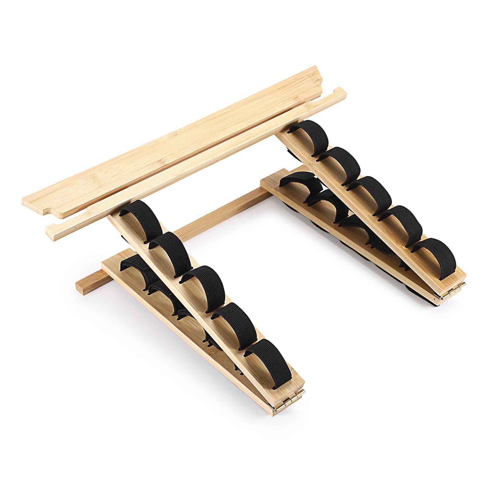 SUMNACON Soporte para cinturón de artes marciales, incluye 10 cinturones de bambú para taekwondo, soporte de pared para judo, karate y ninjitsu