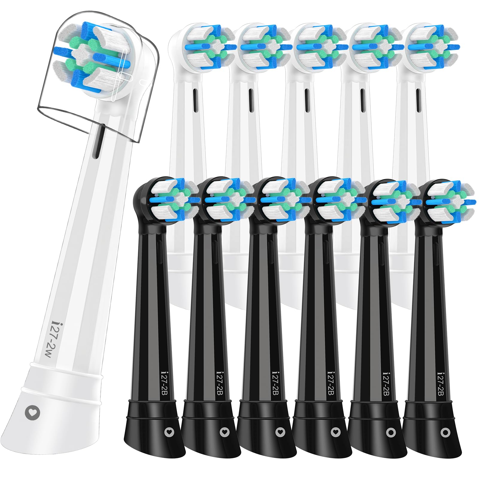 12PCS iO Replacement Heads Compatible with Oral B iO iO Series Electric Toothbrush Heads