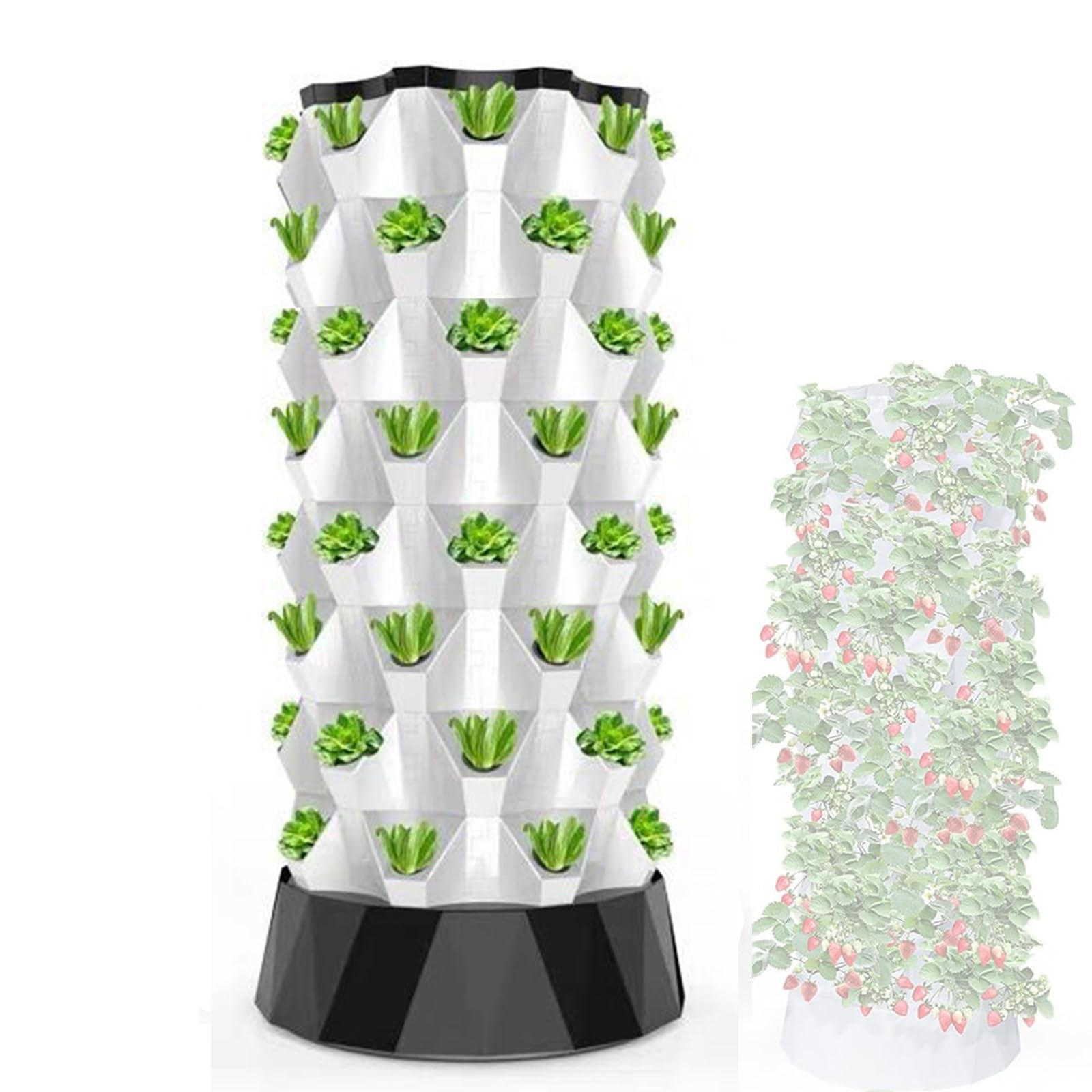 HSSMEUR Hydroponics Growing Soilless Culture Growing Kit,Aquaponics Grow Aeroponics Growing Kit,for Fruits and Vegetables(140cm)