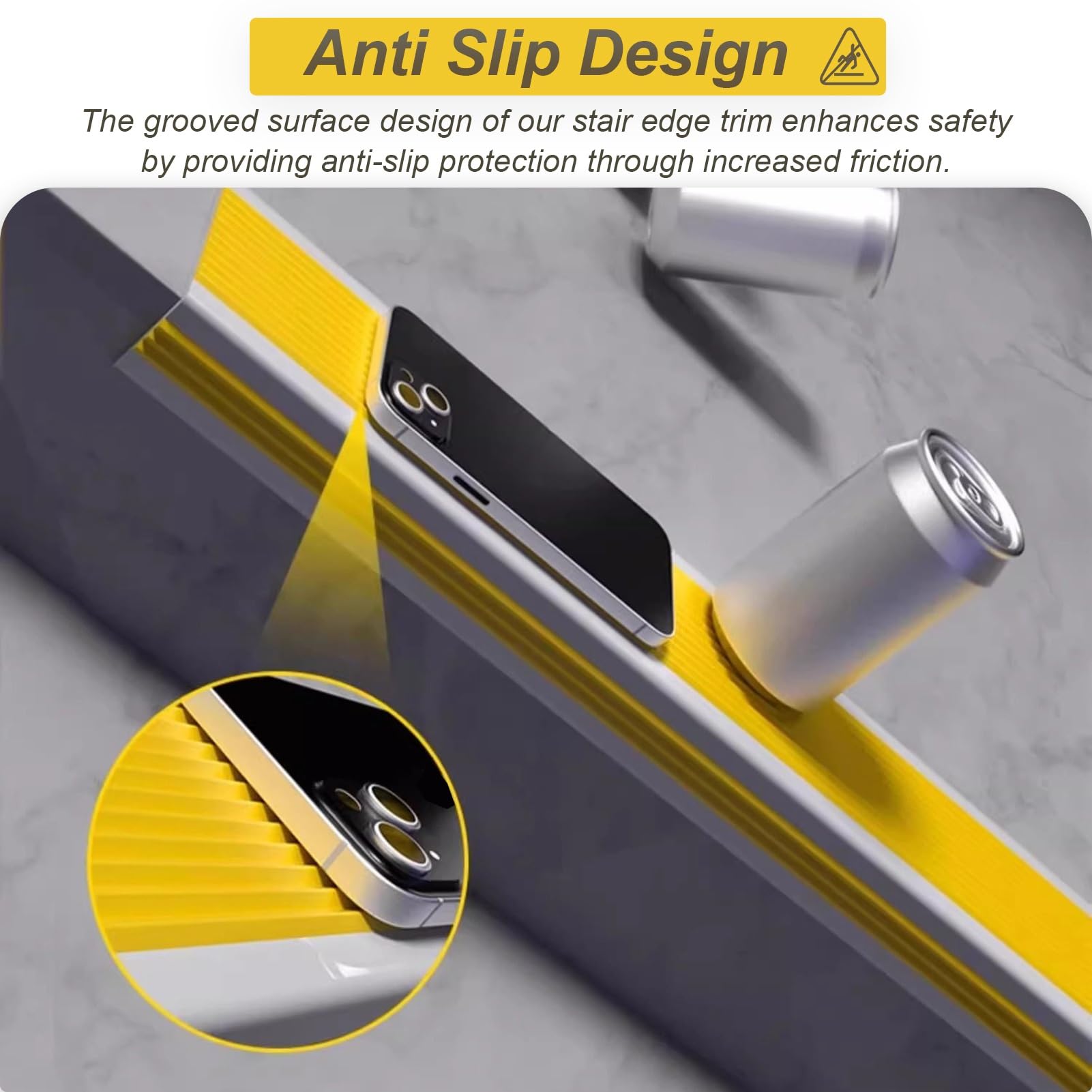 Perfil de Transición para Suelo Protector de Borde de Escalera de Goma Autoadhesivo, Antideslizante, Impermeable, Cinta Protectora para Escalones de Interior y Exterior(Green,W10cm H4cm L8m)