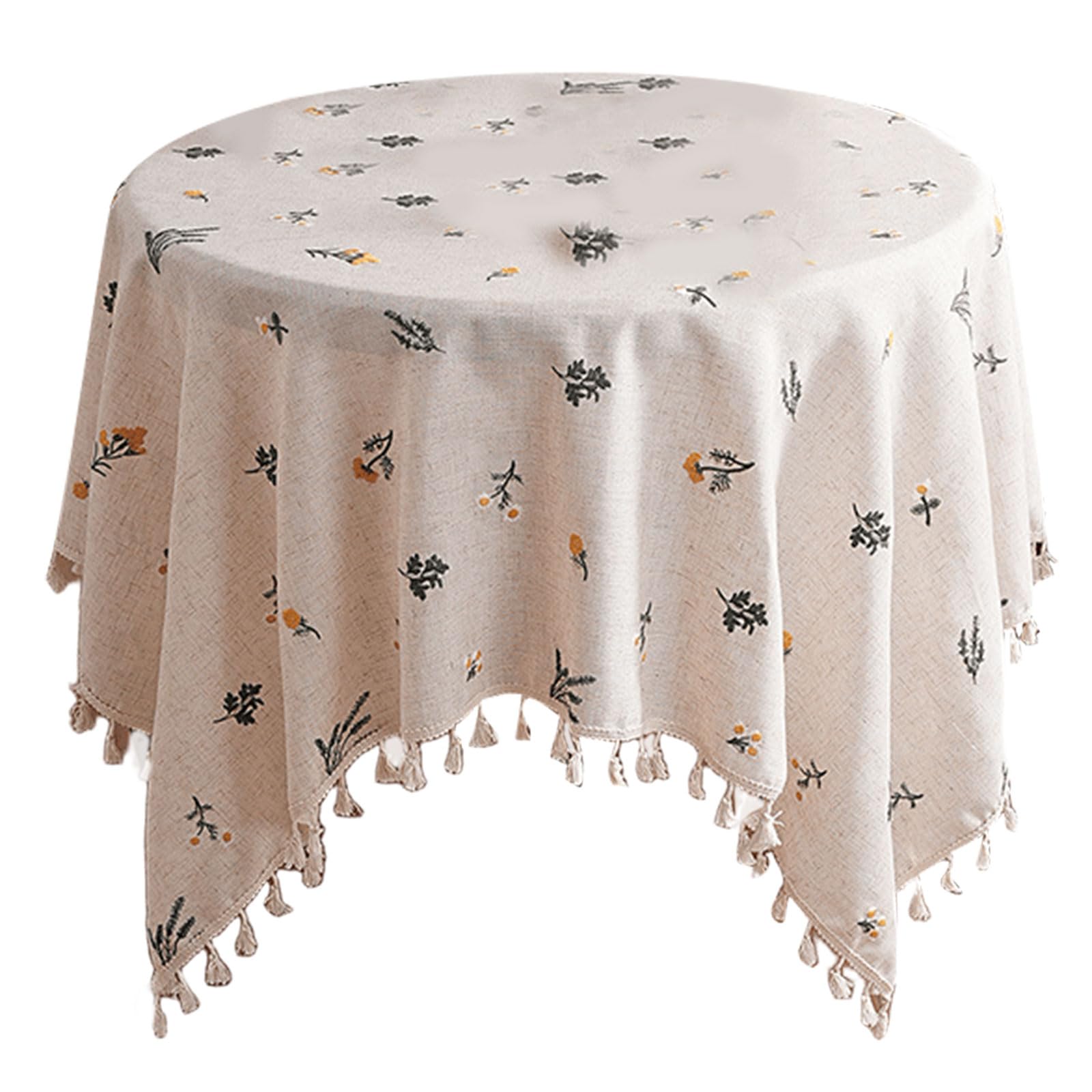 Nappe brodée motifs blé pour votre événement extérieur en été