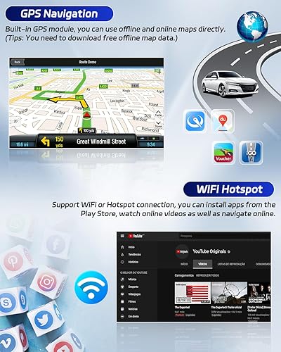 Miniatura 4 de (AC) Roinvou 2+64G Android 13 CarPlay estéreo para Kia Soul 2014-2017, radio CarPlay inalámbrica con Android Auto, pantalla táctil de 9 pulgadas en